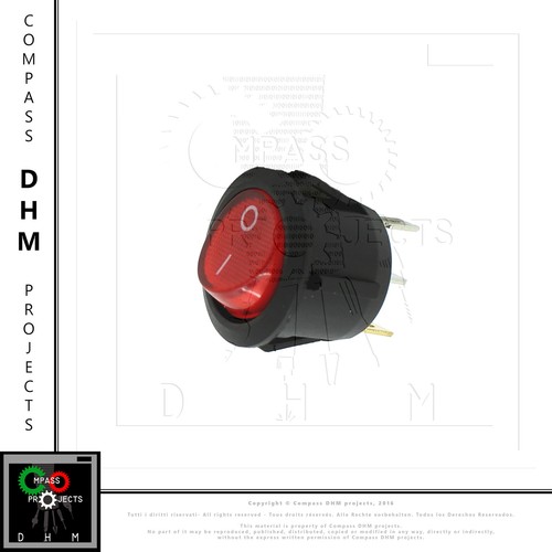 Interruttore tondo led - interruttore,