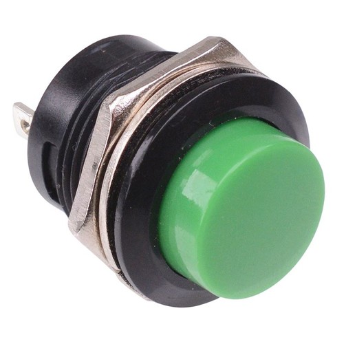 Pulsante verde momentaneo - pulsante,